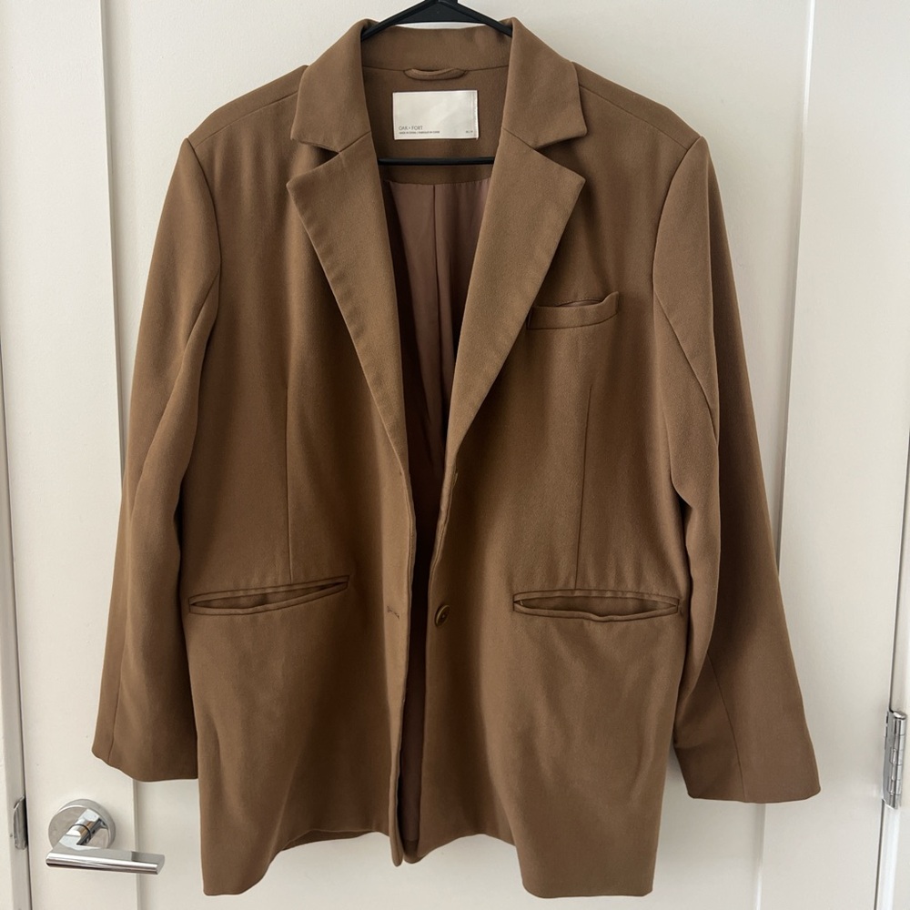 OAK + FORT Tan Women's Blazer